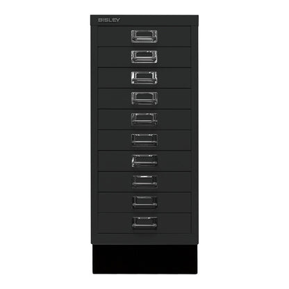 MultiDrawer™ 29 series, with plinth, A4, 10 drawers, black.