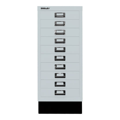 MultiDrawer™ 29 series, with plinth, A4, 10 drawers, light grey.