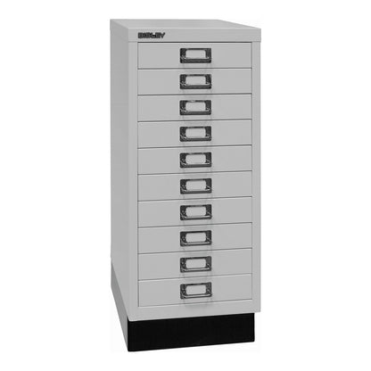 MultiDrawer™ 29 series, with plinth, A4, 10 drawers, light grey.