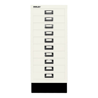 MultiDrawer™ 29 series, with plinth, A4, 10 drawers, traffic white.