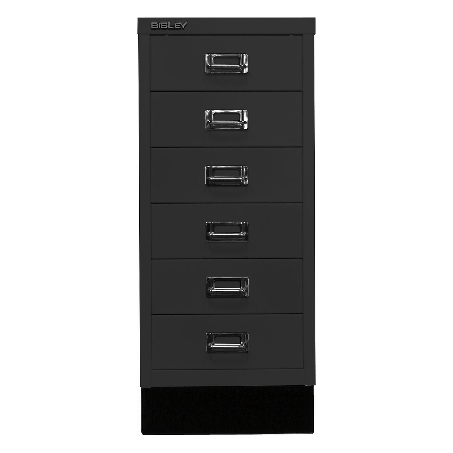 MultiDrawer™ 29 series, with plinth, A4, 6 drawers, black.