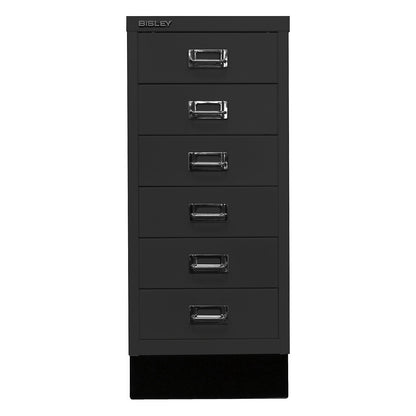 MultiDrawer™ 29 series, with plinth, A4, 6 drawers, black.