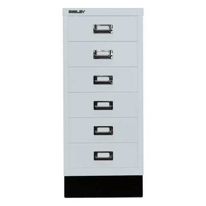 MultiDrawer™ 29 series, with plinth, A4, 6 drawers, light grey.