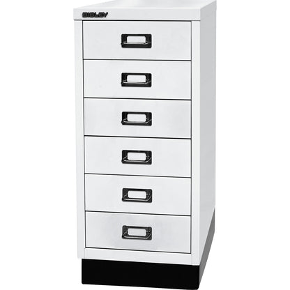 MultiDrawer™ 29 series, with plinth, A4, 6 drawers, traffic white.