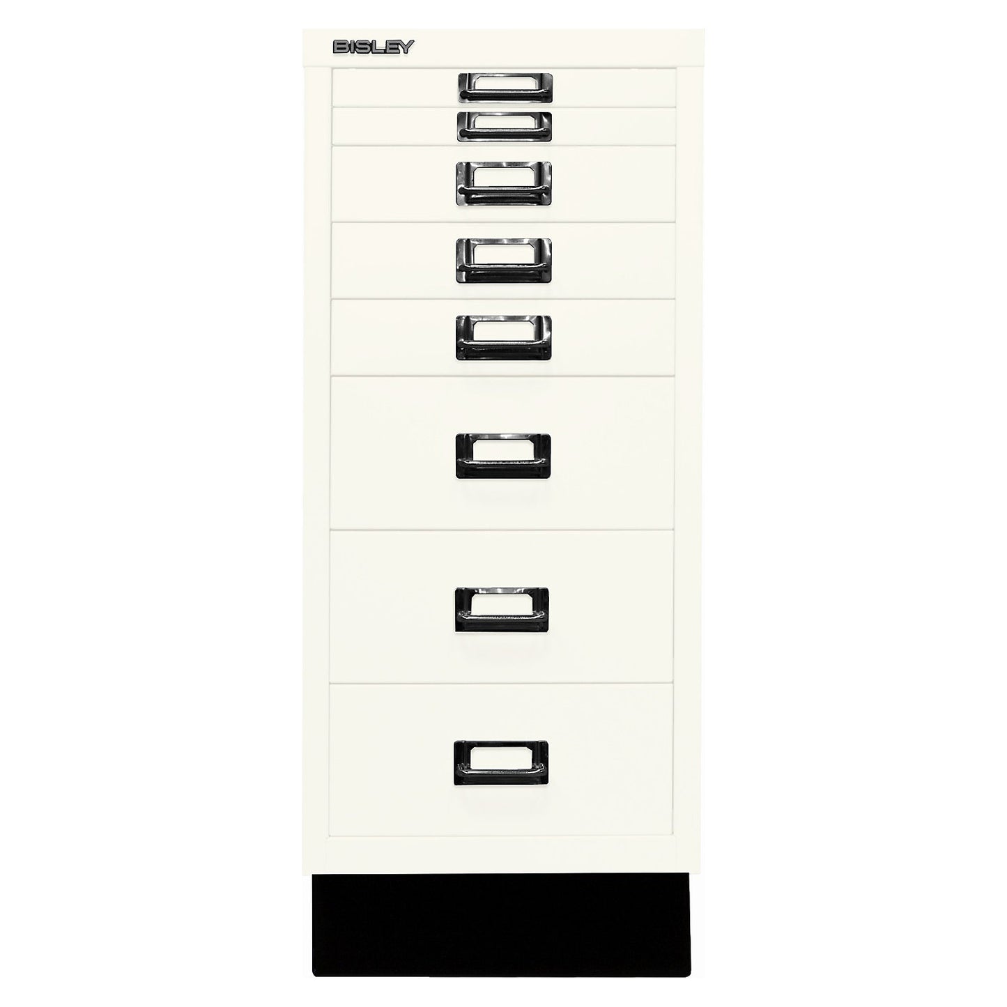 MultiDrawer™ 29 series, with plinth, A4, 8 drawers, traffic white.
