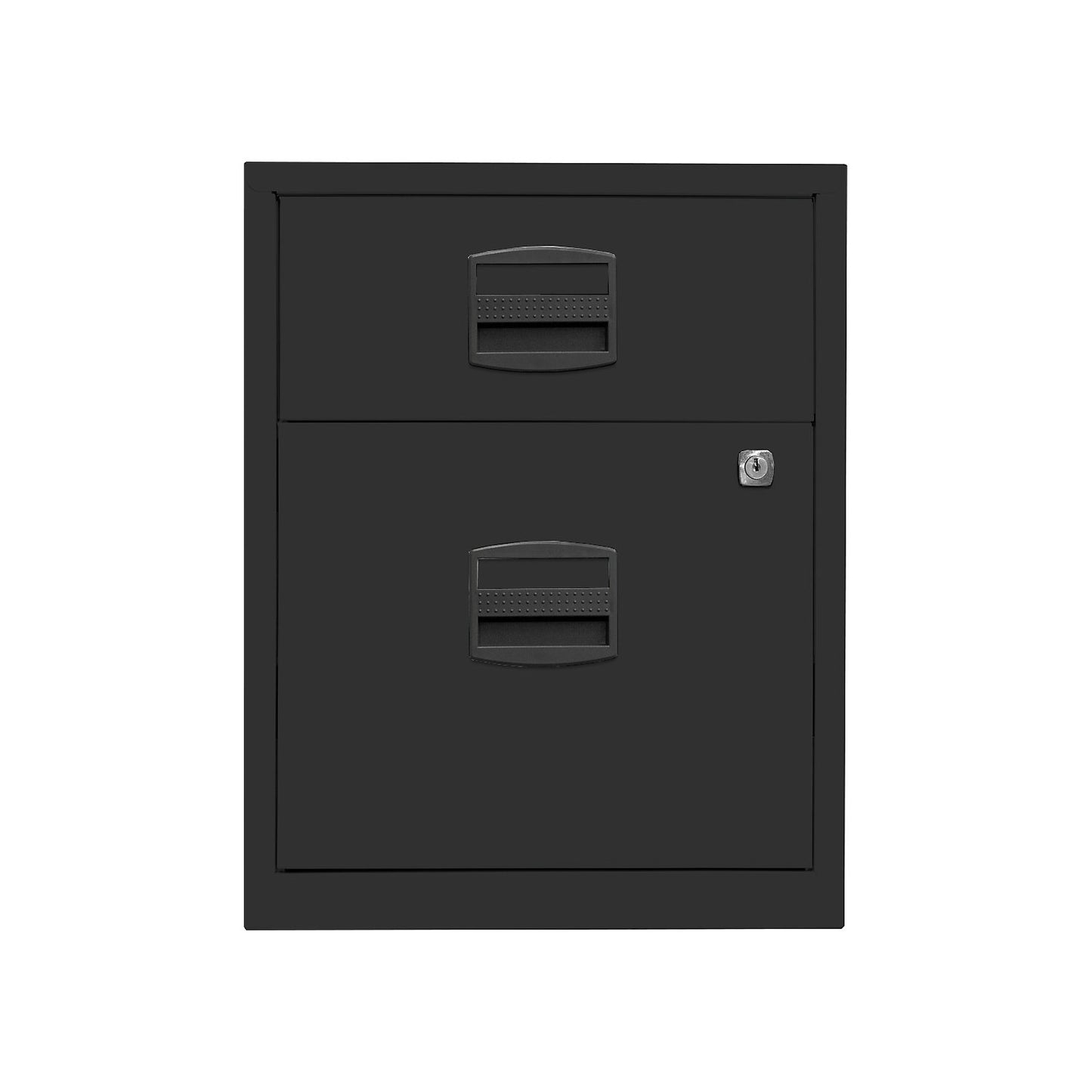 PFA mobile pedestal, 1 drawer, 1 suspension file drawer, black.