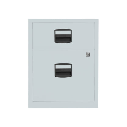 PFA mobile pedestal, 1 drawer, 1 suspension file drawer, light grey.