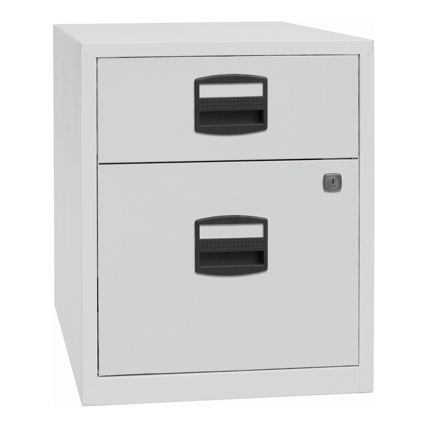 PFA mobile pedestal, 1 drawer, 1 suspension file drawer, light grey.