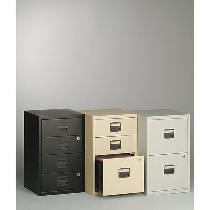 PFA mobile pedestal, 1 drawer, 1 suspension file drawer, light grey.