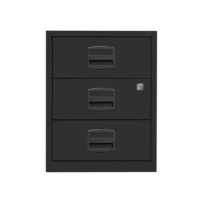 PFA mobile pedestal, 3 universal drawers, black.