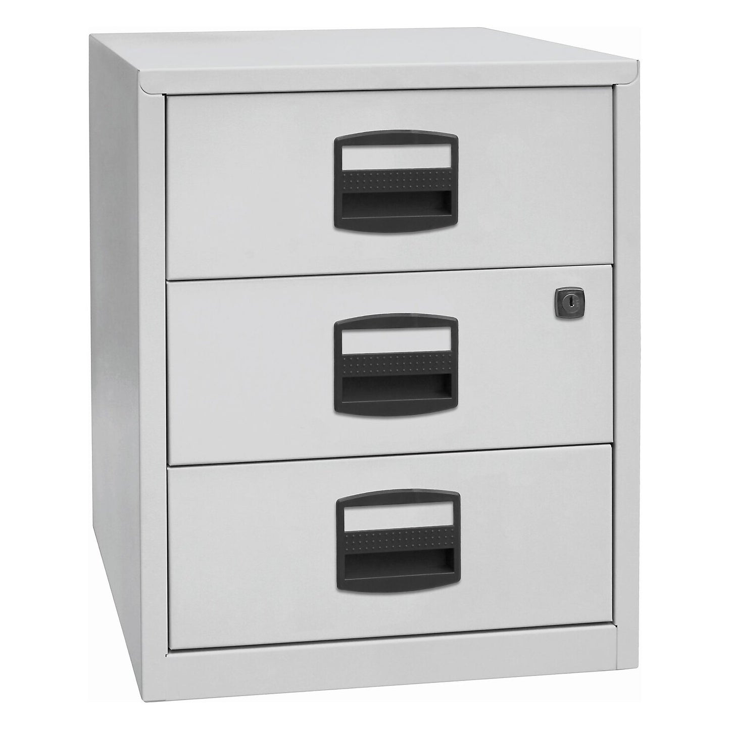 PFA mobile pedestal, 3 universal drawers, light grey.
