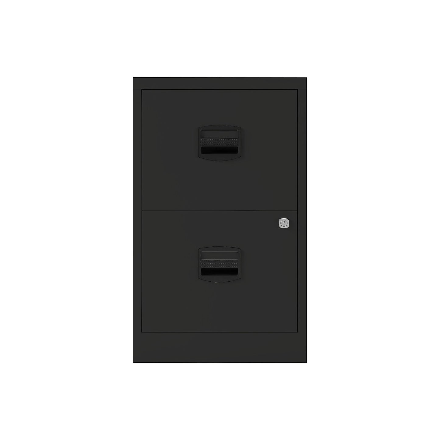 PFA suspension file cabinet, 2 drawers, black.