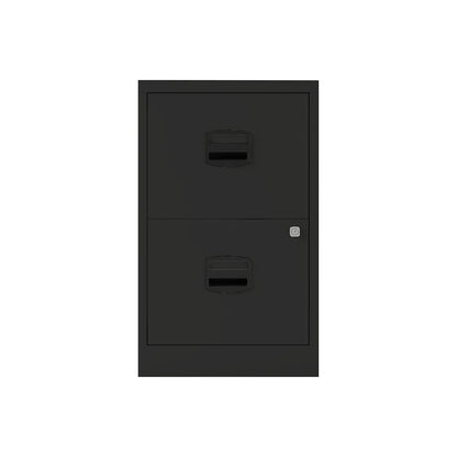 PFA suspension file cabinet, 2 drawers, black.