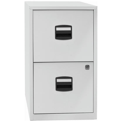 PFA suspension file cabinet, 2 drawers, light grey.