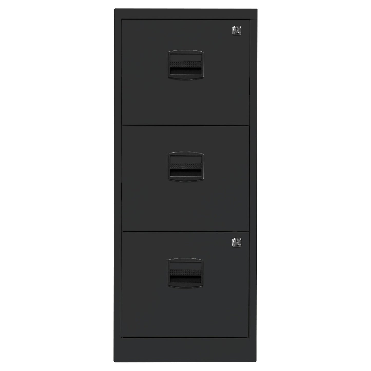 PFA suspension file cabinet, 3 drawers, black.