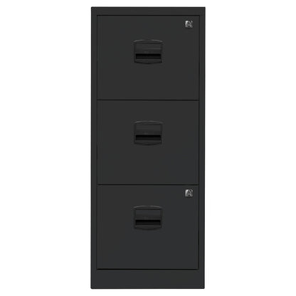 PFA suspension file cabinet, 3 drawers, black.