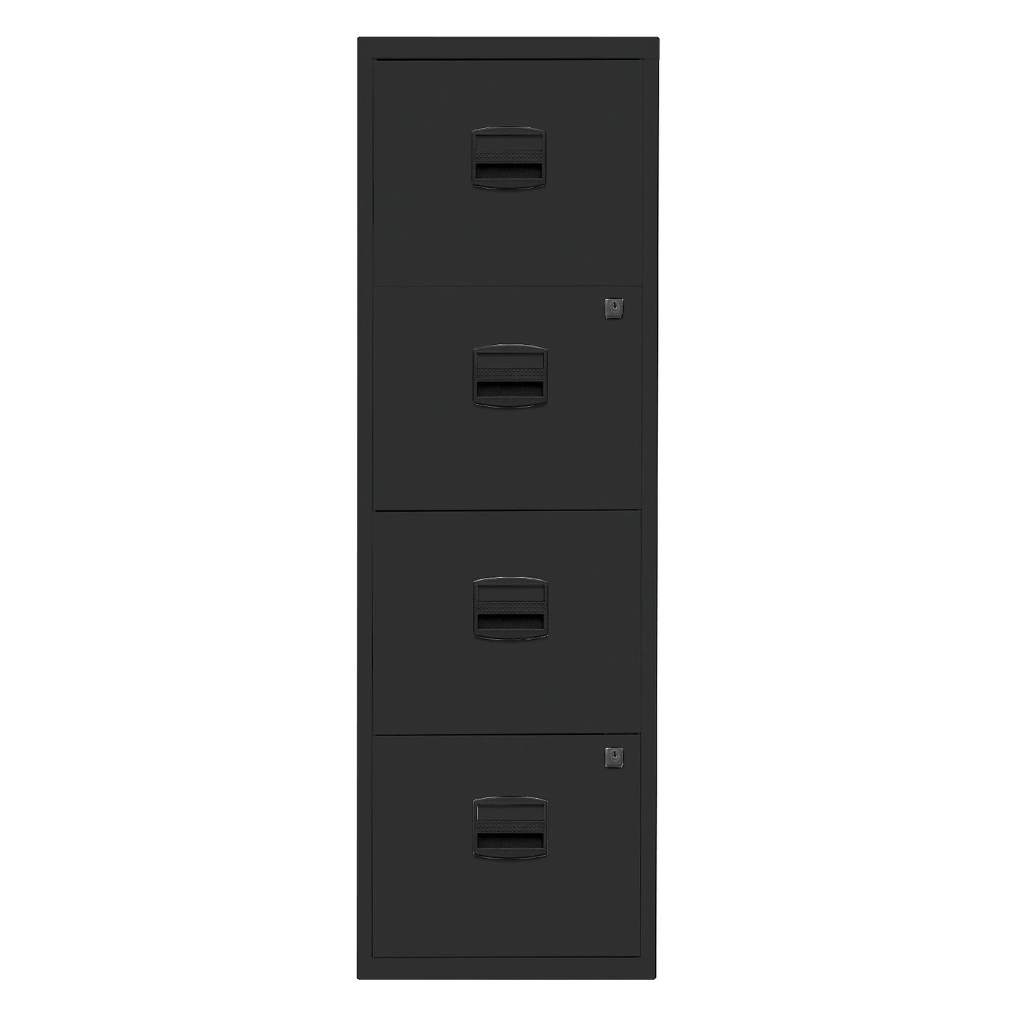PFA suspension file cabinet, 4 drawers, black.