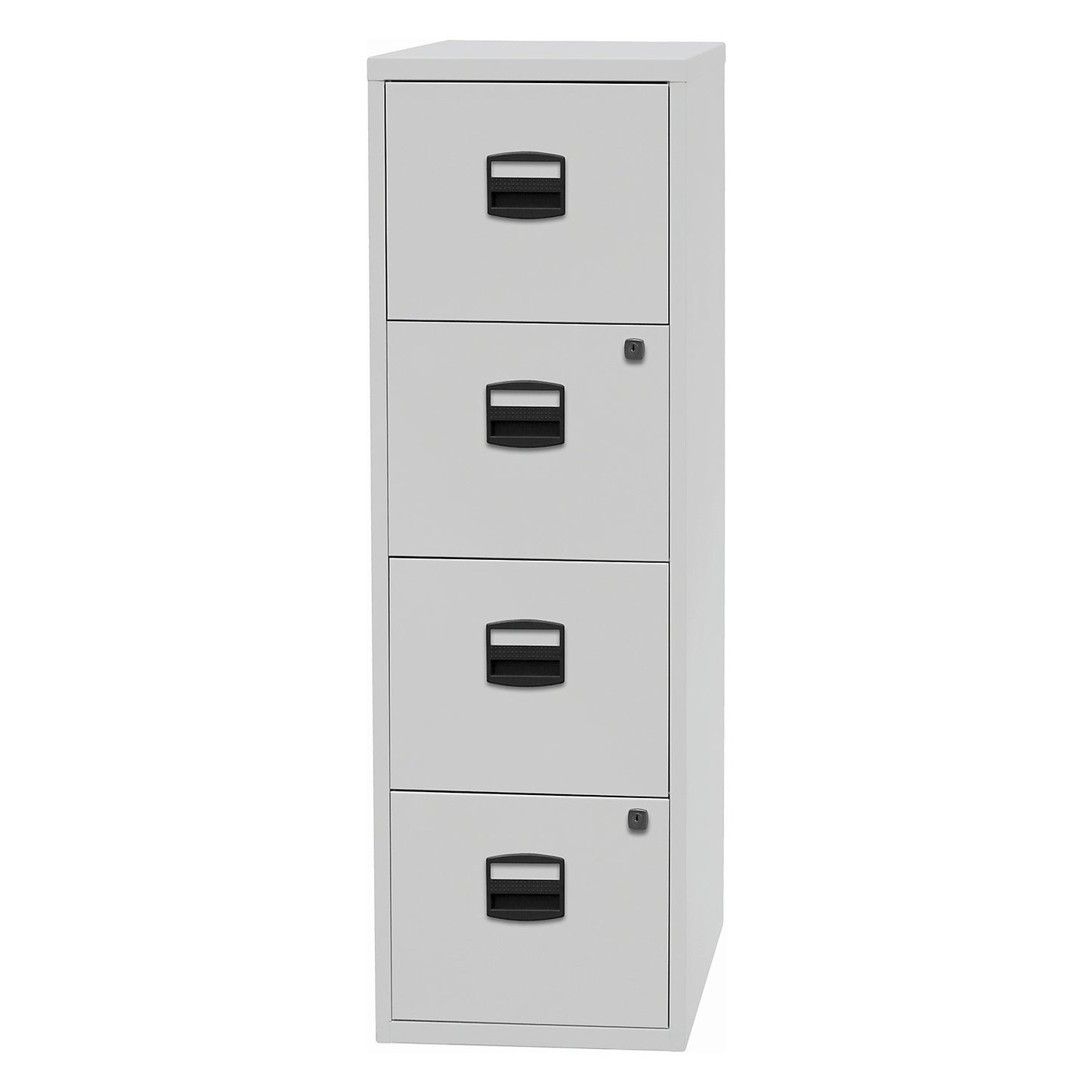 PFA suspension file cabinet, 4 drawers, light grey.
