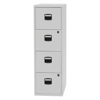PFA suspension file cabinet, 4 drawers, light grey.