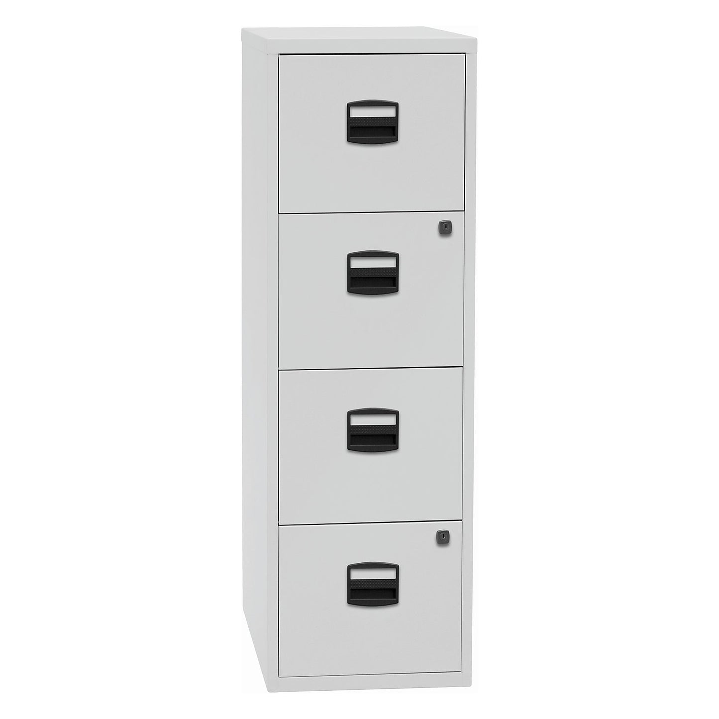 PFA suspension file cabinet, 4 drawers, light grey.