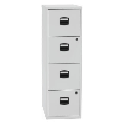 PFA suspension file cabinet, 4 drawers, light grey.