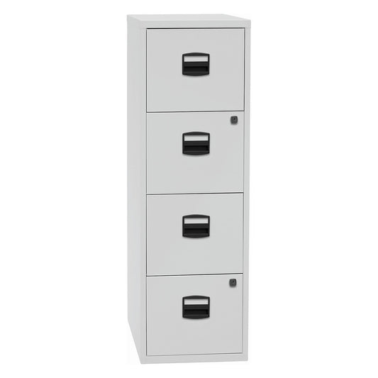 PFA suspension file cabinet, 4 drawers, light grey.