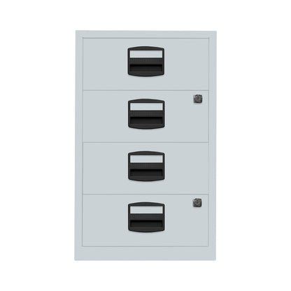 PFA side cupboard, 4 universal drawers, light grey.