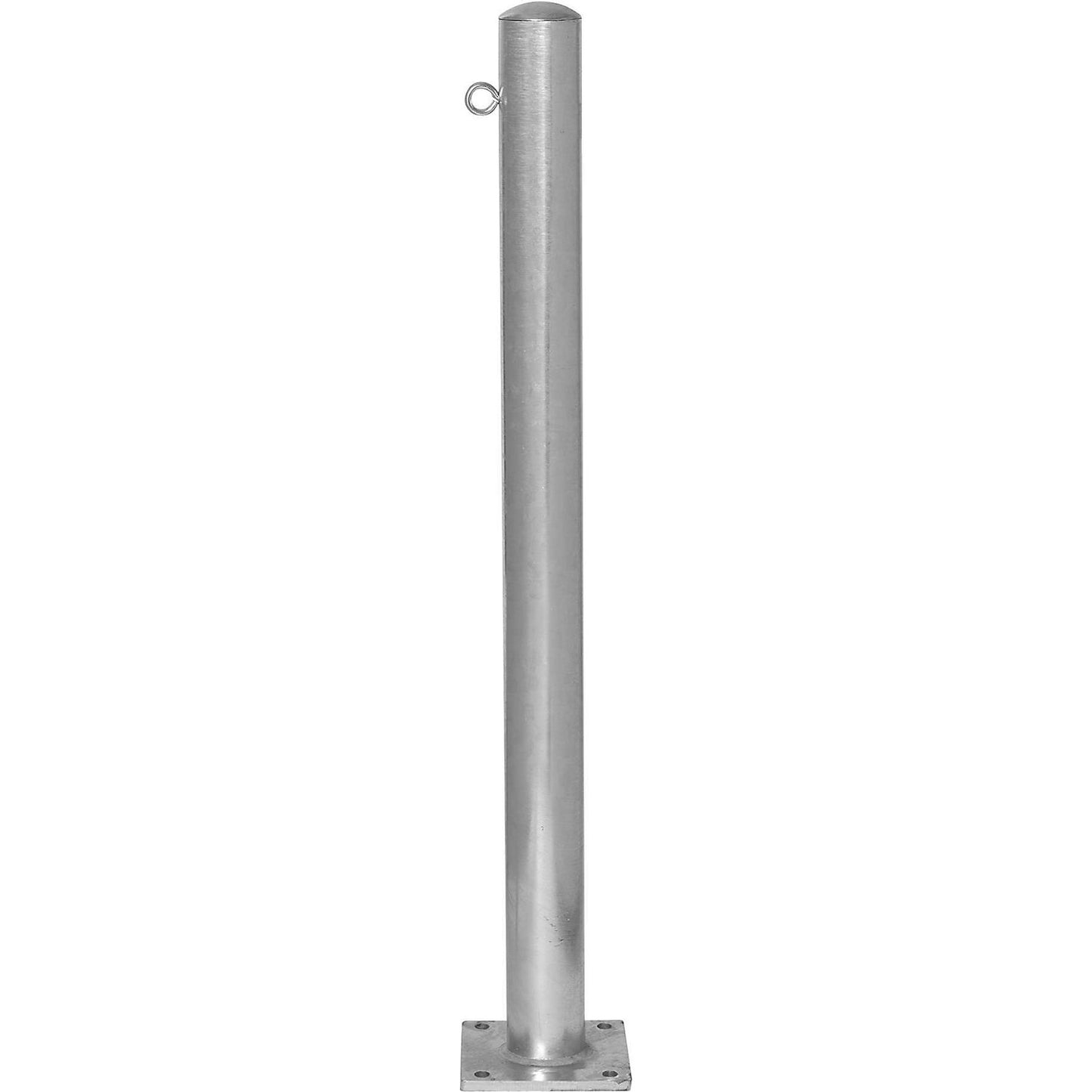 Bollard Morion, for bolting in place, Ø 76 mm, hot dip galvanised, 1 eyelet.