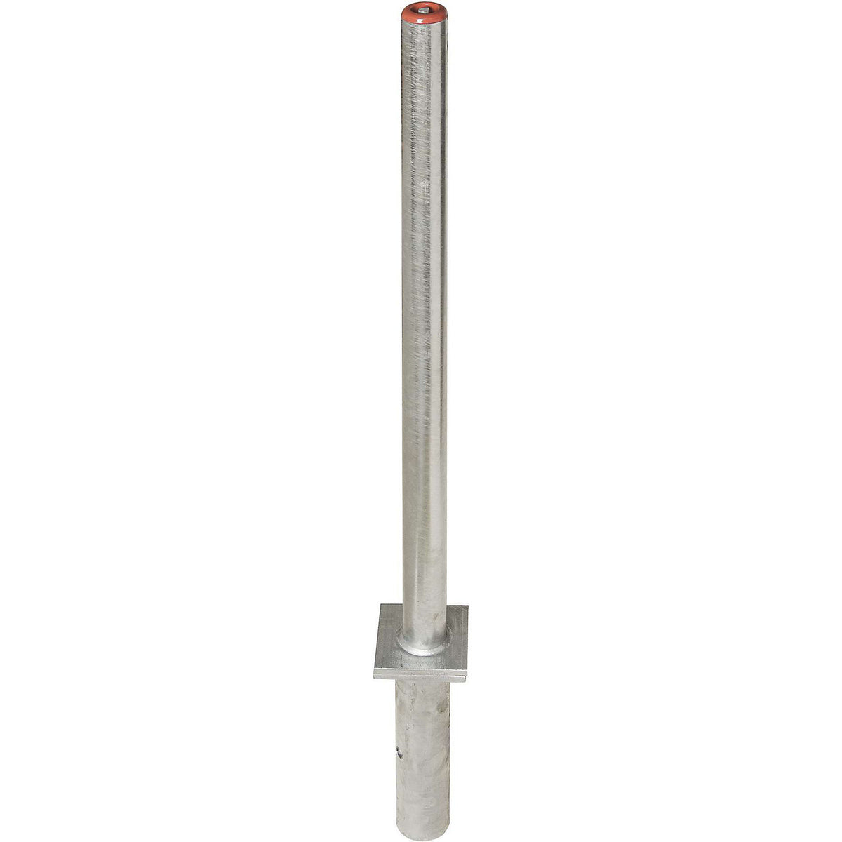 Barrier post made of steel, for setting in concrete, Ø 60 mm, hot dip galvanised.