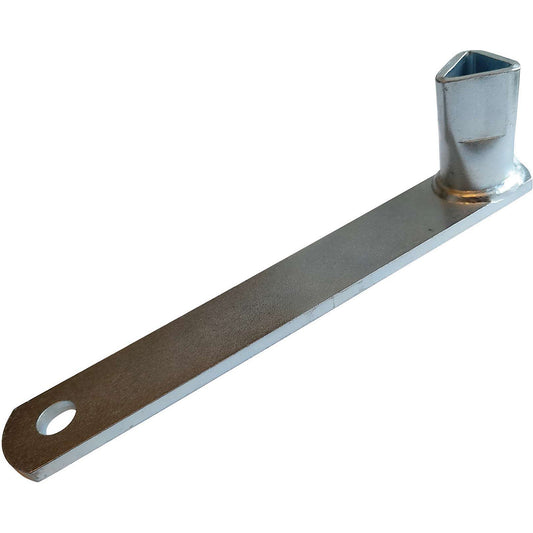 Triangular combination key, annealed cast iron, DIN 3223.