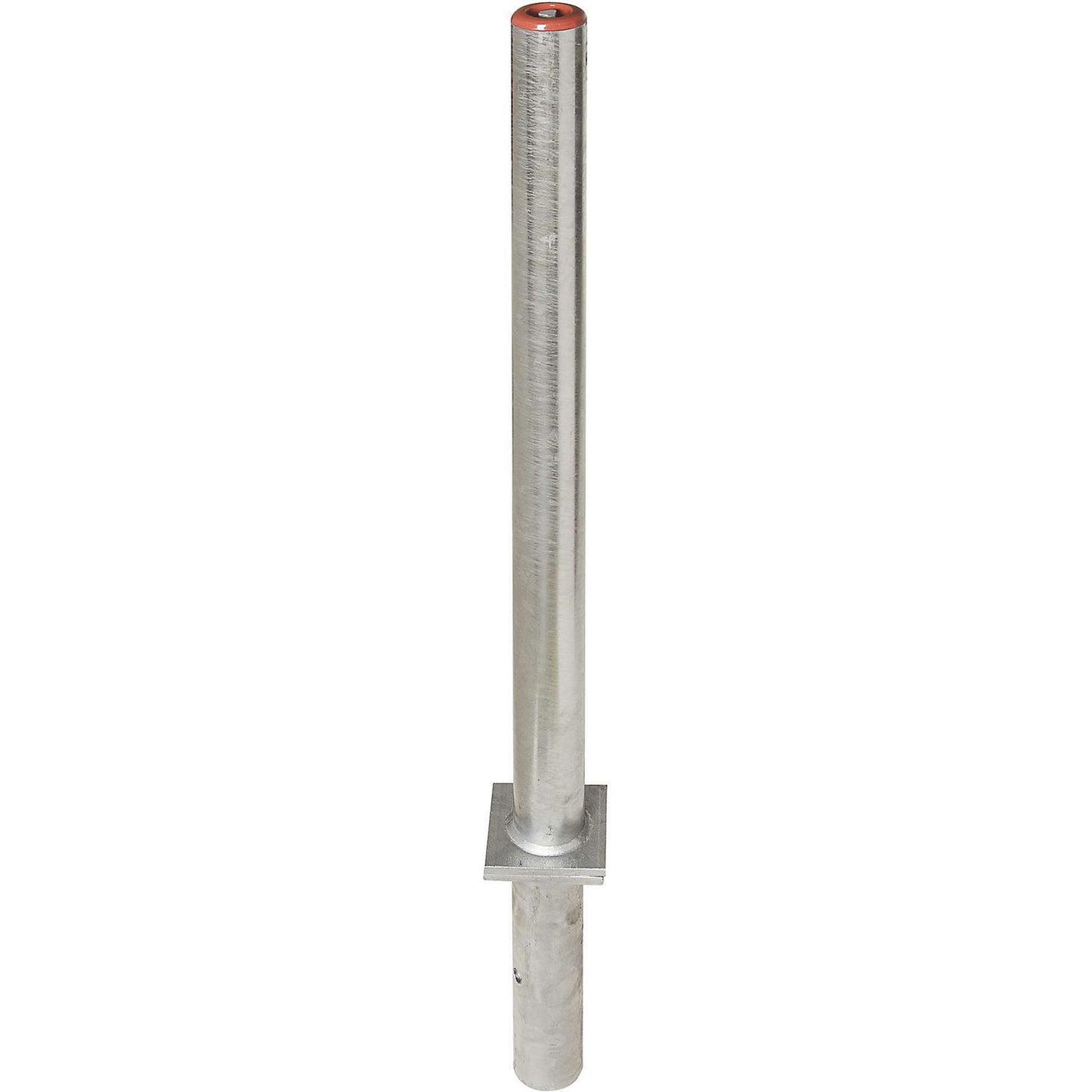 Barrier post made of steel, for setting in concrete, Ø 76 mm, hot dip galvanised.