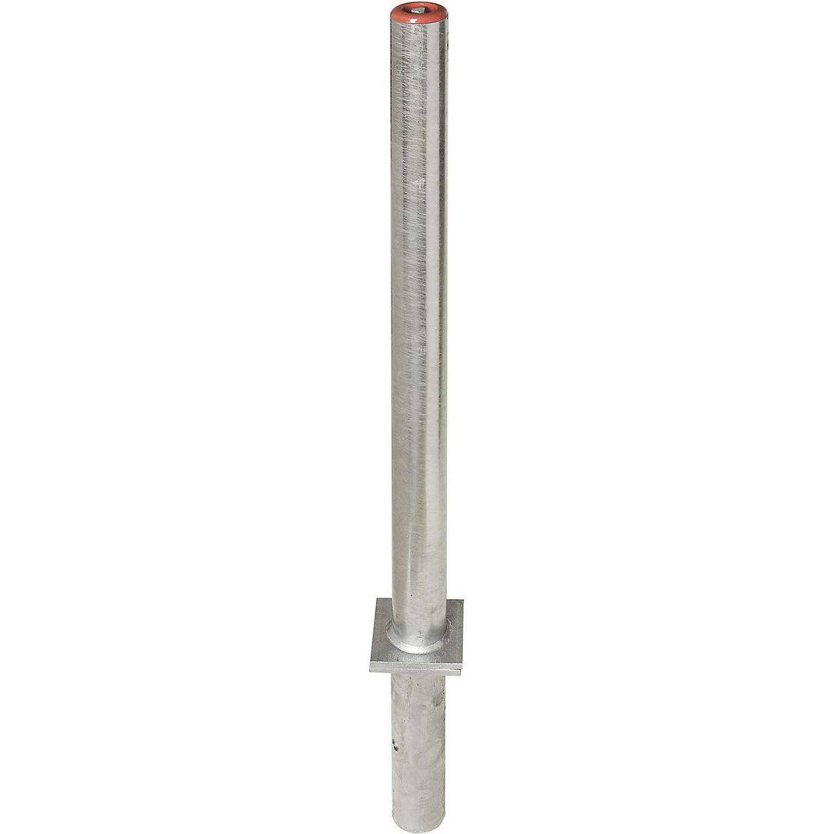 Barrier post made of steel, for setting in concrete, Ø 76 mm, hot dip galvanised.