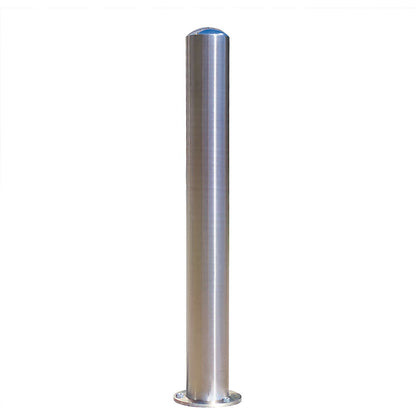 Stainless steel bollard, for bolting in place, Ø 76 mm.