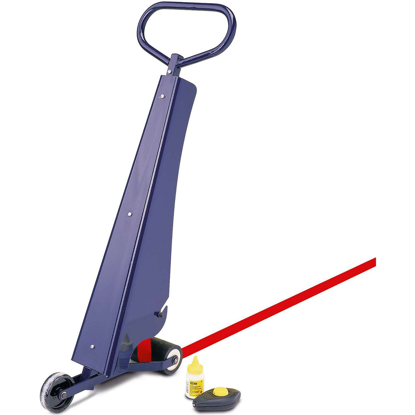 Marking set, floor marking device and tape, tape colour red.