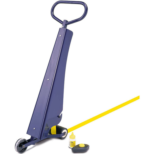 Floor marking system, floor marking set, with cutting knife and 2 rolls of floor marking tape.