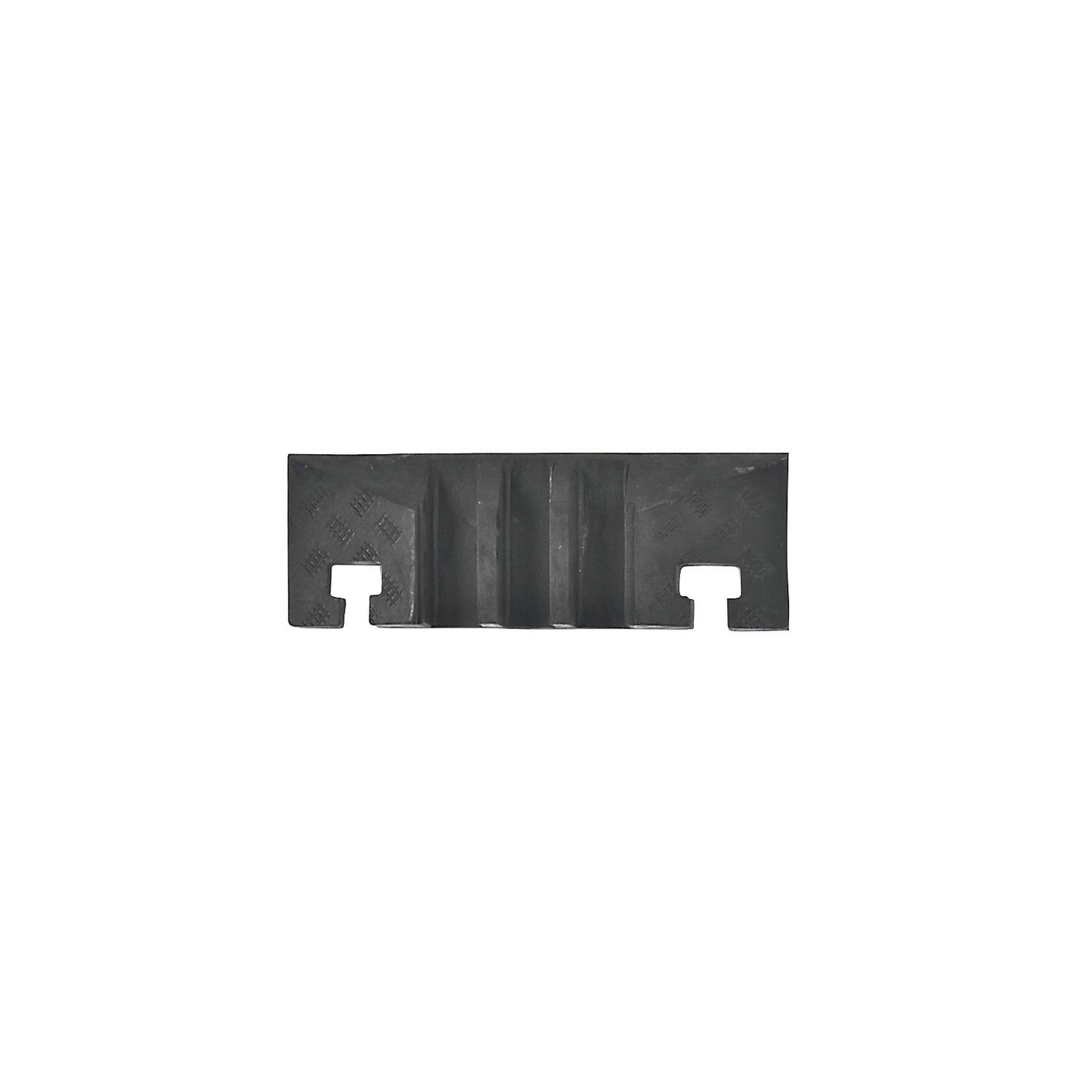 Cable bridge, height 75 mm, end element, with groove.