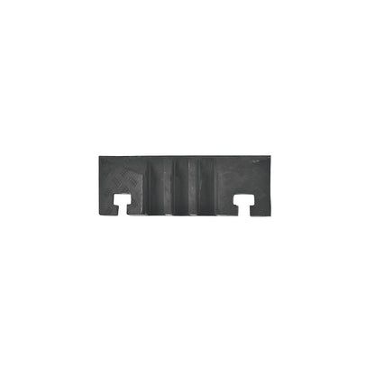 Cable bridge, height 75 mm, end element, with groove.