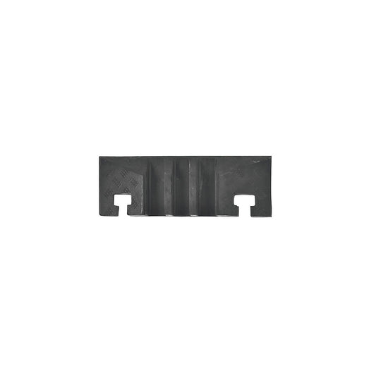 Cable bridge, height 75 mm, end element, with groove.