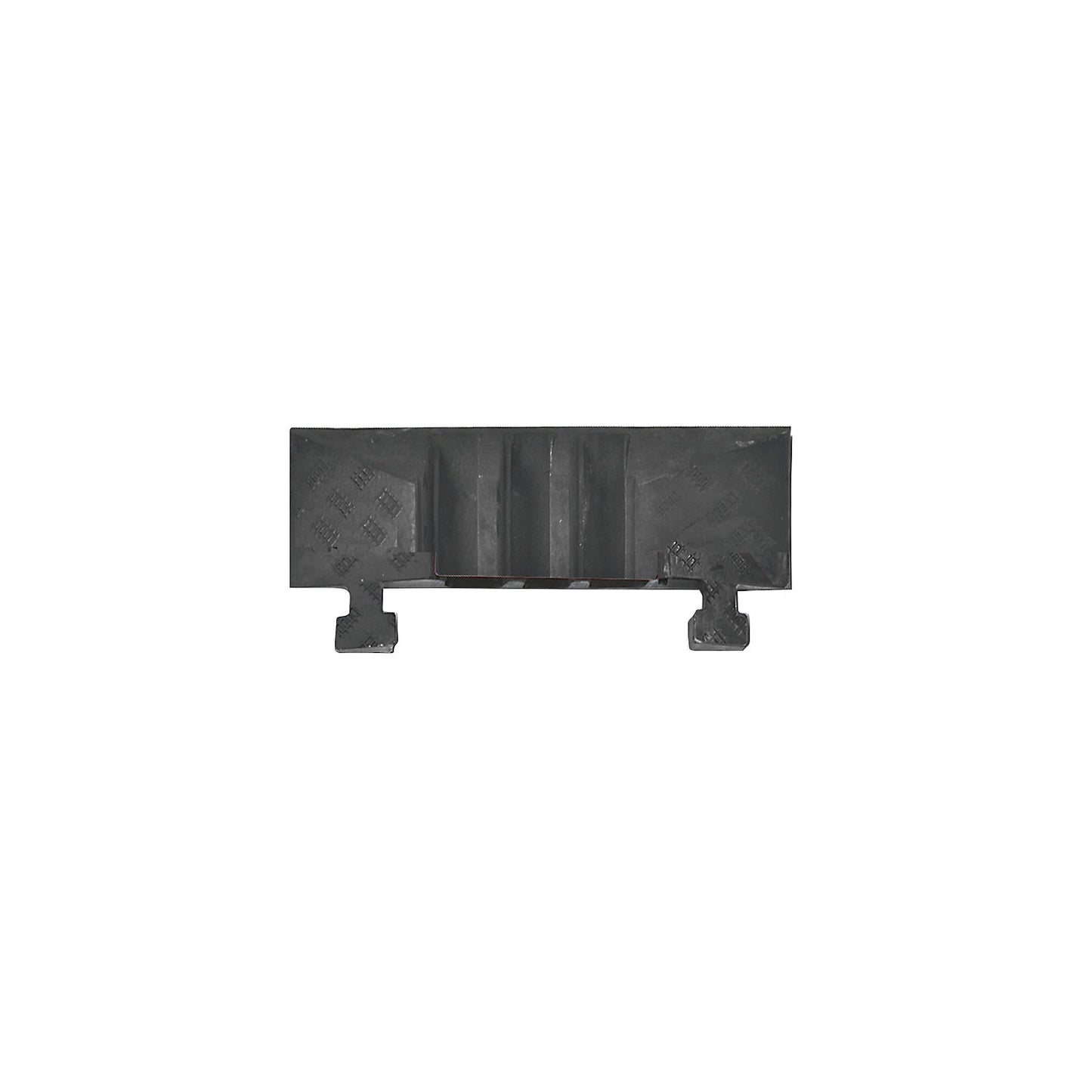 Cable bridge, height 75 mm, end element, with tongue.