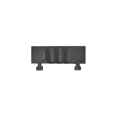 Cable bridge, height 75 mm, end element, with tongue.