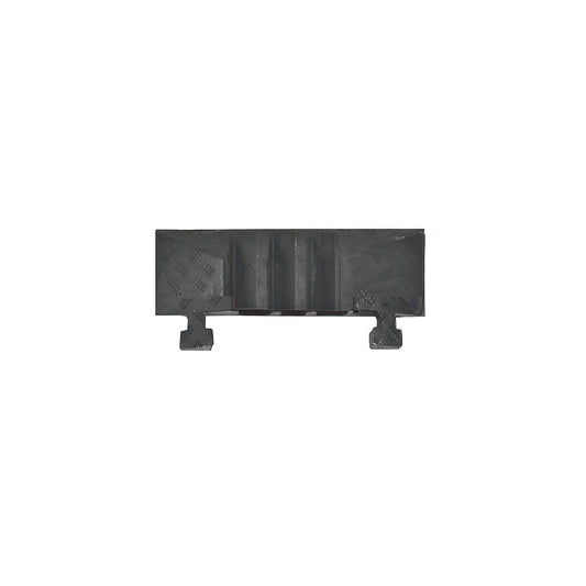 Cable bridge, height 75 mm, end element, with tongue.