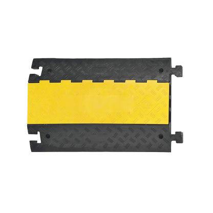 Cable bridge, height 75 mm, standard element, black / yellow.