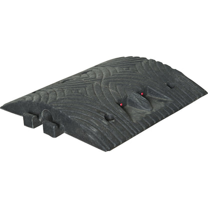 Speed ramp, recycled plastic, height 70 mm, max. 10 km/h, standard element, black.