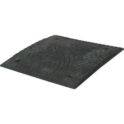 Speed ramp, recycled plastic, height 30 mm, max. 30 km/h, standard element, black.