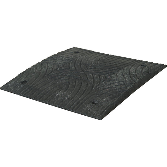 Speed ramp, recycled plastic, height 30 mm, max. 30 km/h, standard element, black.
