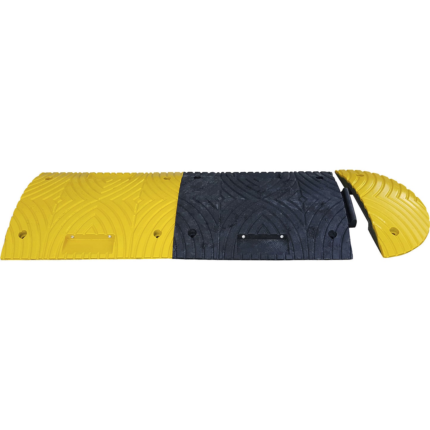 Speed ramp, recycled plastic, height 50 mm, max. 20 km/h, standard element, yellow.