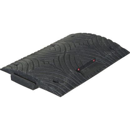 Speed ramp, recycled plastic, height 50 mm, max. 20 km/h, standard element, black.