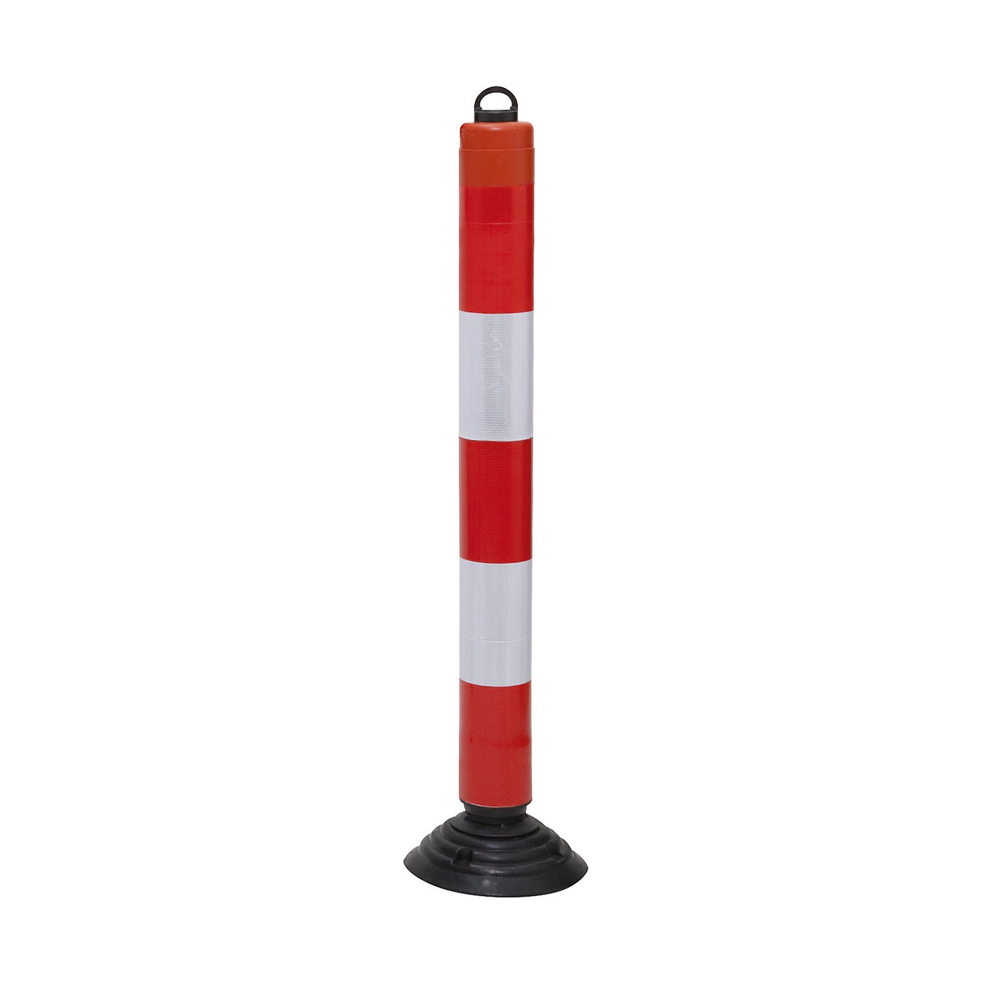 LeitPin guide post with eyelet cap, model 100-TL, height 1050 mm, reflective red-white.