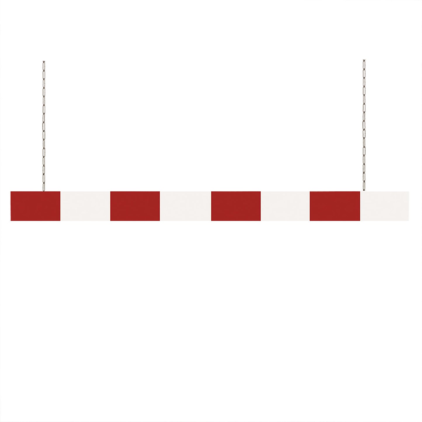 Aluminium height limiter, red-white reflective, length 3000 mm.
