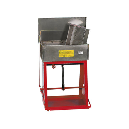 Immersion cleaning tank, HxWxD 850x700x600 mm, weight 26 kg.